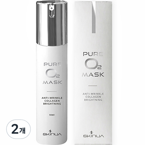 스키누아 퓨어 오투 콜라겐 마이크로 버블 마스크, 50ml, 2개