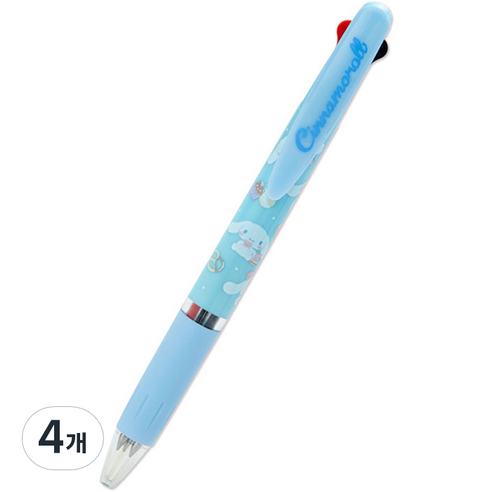 제트스트림 산리오 3색 볼펜 0.5mm, 시나모롤, 4개