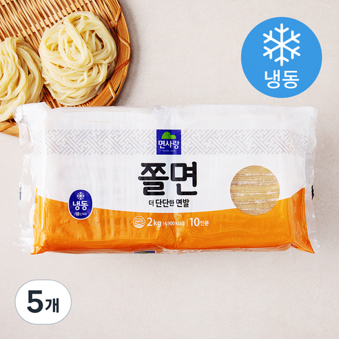 면사랑 쫄면 10인분 (냉동), 2kg, 5개