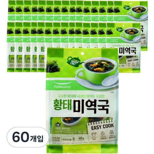 풀무원 황태 미역국, 40g, 6개