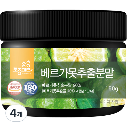 토종마을 베르가못 추출 분말, 150g, 4개
