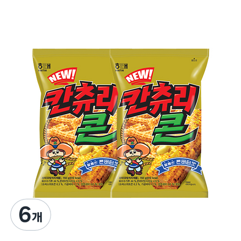 해태제과 NEW 칸츄리콘, 150g, 6개