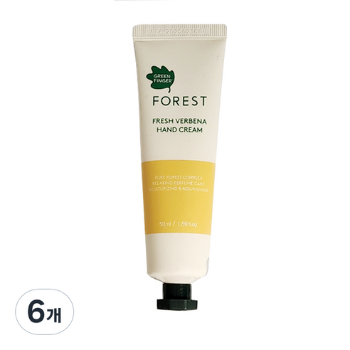 그린핑거 포레스트 프레쉬 버베나 핸드크림 프레쉬한 버베나향, 50ml, 6개