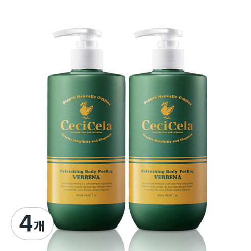 쎄씨쎌라 리프레싱 바디필링, 500ml, 4개
