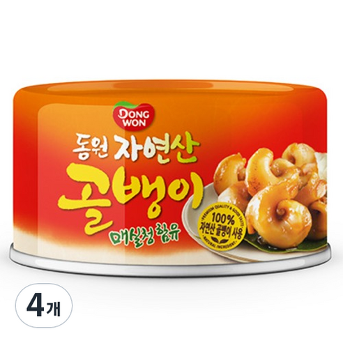 동원 자연산 매실청 골뱅이, 4개, 140g
