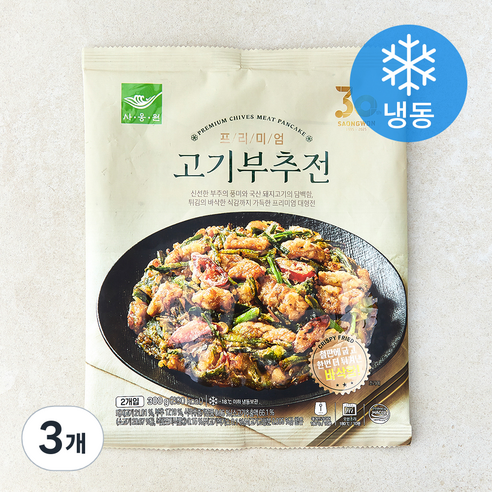 사옹원 프리미엄 고기부추전 (냉동), 300g, 3개