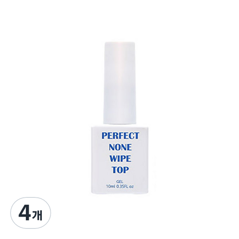 아이빛 네일아트 젬젤 기초 퍼펙트 넌와이퍼 탑젤 10ml, 4개