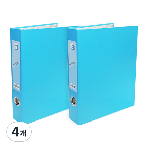 투코비 도노 D링 바인더 3공 A4 5cm, 하늘, 4개