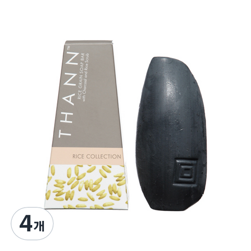 THANN 라이스 컬렉션 라이스 그레인 솝바 자스민향, 100g, 4개