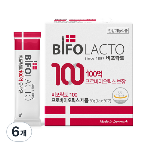 비포락토 100 유산균, 30g, 6개