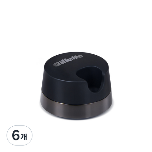 질레트 파워 면도기 스탠드 블랙, 1개입, 6개