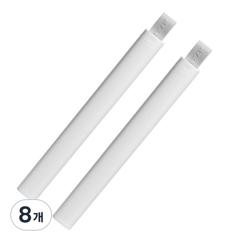 에이블 파스텔 칫솔 케이스 화이트, 42g, 8개