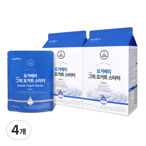 요거베리 그릭 요거트 스타터 파우더, 65g, 4개입, 4개
