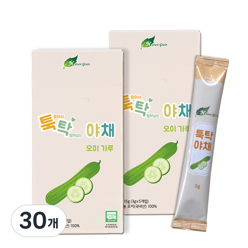 네이쳐그레인 이유식 미음용 야채 조미료 3g, 오이가루, 30개