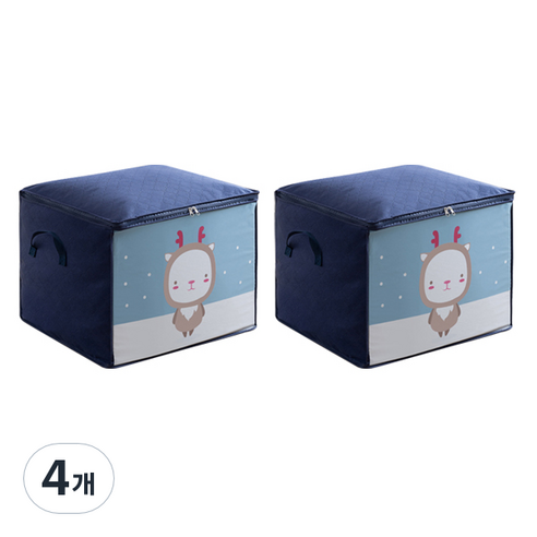 마켓피오 캐릭터 의류 이불 가방, 타입2, 4개