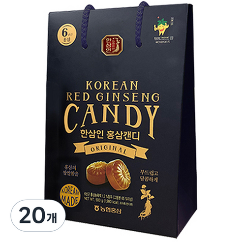 한삼인 홍삼캔디, 20개, 500g