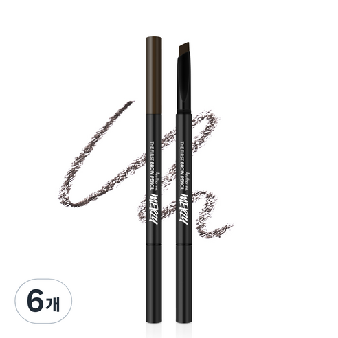 머지 더 퍼스트 브로우 펜슬 0.3g, B1 아콘 브라운, 6개