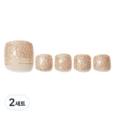 데싱디바 글레이즈 네일스티커 세트, 문더스트, 2세트