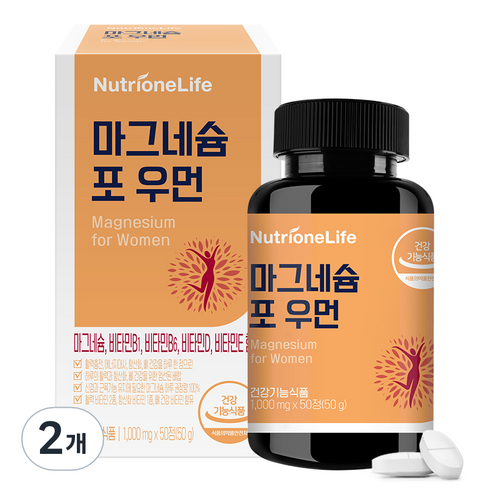 뉴트리원 마그네슘 포 우먼, 50정, 2개