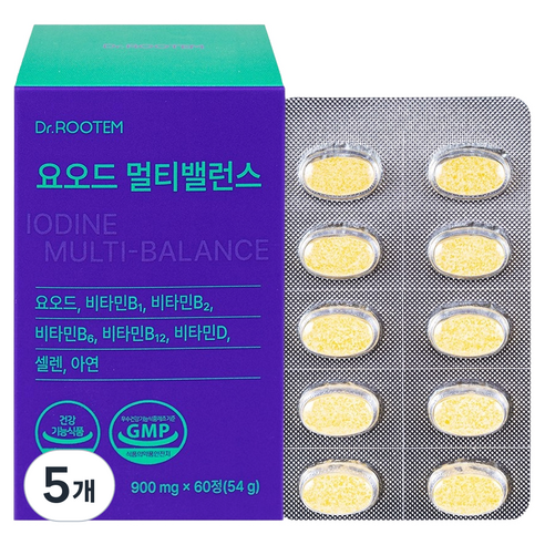 닥터루템 정품 요오드 멀티밸런스, 5개, 60정