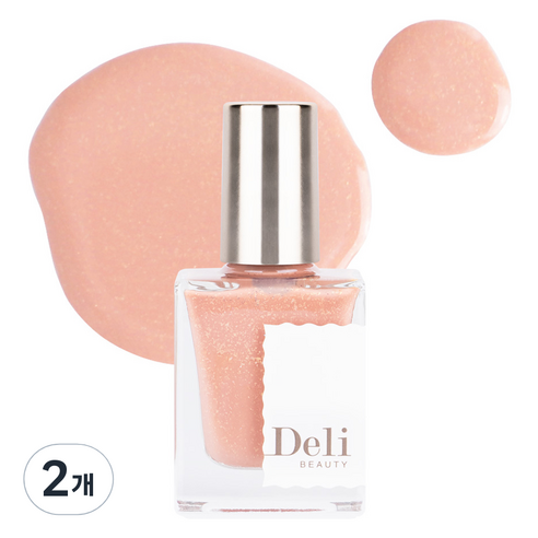 델리뷰티 딥시럽 루어인무드 네일컬러 글리터, MG11 글램펄 시나몬, 10ml, 2개