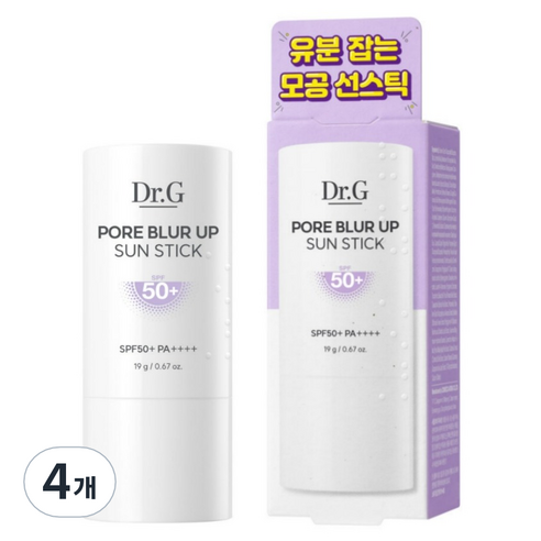 닥터지 포어 블러 업 선스틱 SPF50+ PA++++, 19g, 4개
