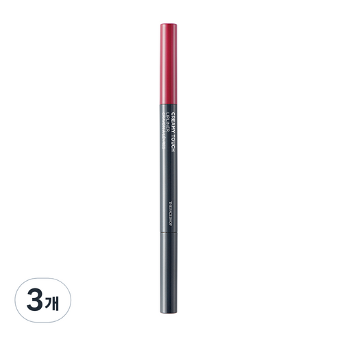 더페이스샵 크리미 터치 립라이너 0.2g, PK02 더스트로즈, 3개