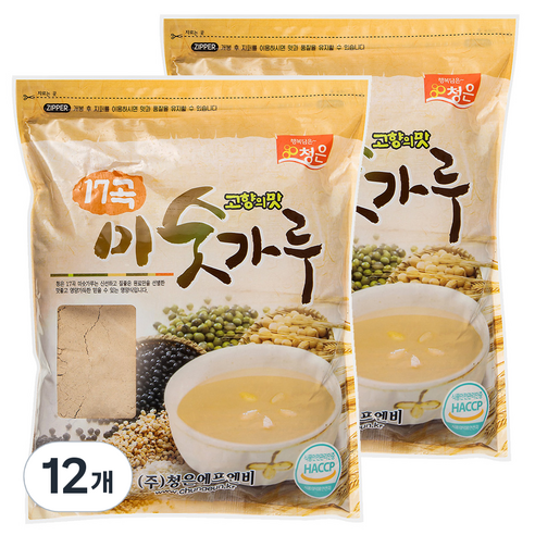 청은 17곡 미숫가루, 1kg, 12개