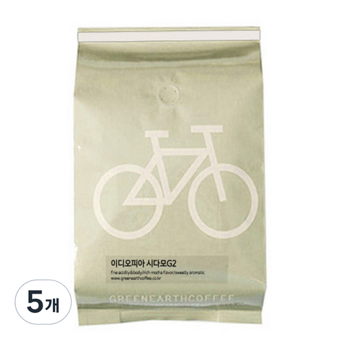 그린어쓰 이디오피아 시다모 G2, 500g, 5개