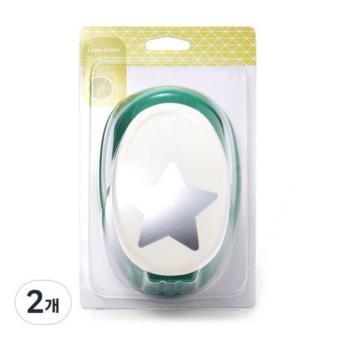 포코스 모양펀치 R-65 65mm, 2개, 1번 별