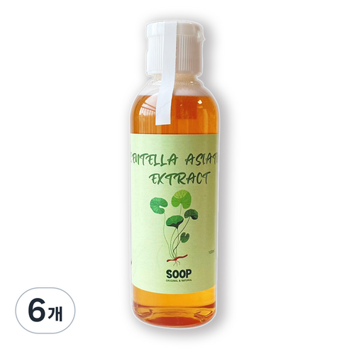 SOOP 병풀추출물 마데카 진정 시카, 100ml, 6개