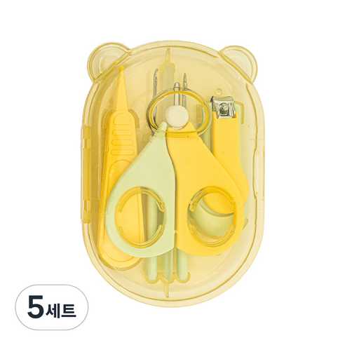더마더 아기 손톱깎이 6종세트, YELLOW, 5세트