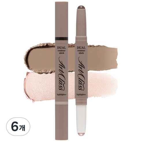투쿨포스쿨 듀얼 컨투어 스틱, 2호 쿨 듀오, 6개