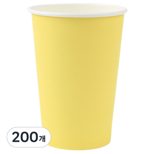 아이엔피 파스텔 종이컵 레몬옐로우 390ml, 100개, 2세트
