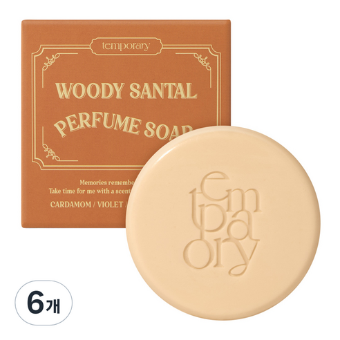 템포러리 퍼퓸 목비누, 100g, 6개