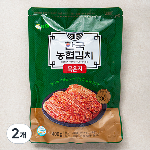 한국농협김치 묵은지, 400g, 2개