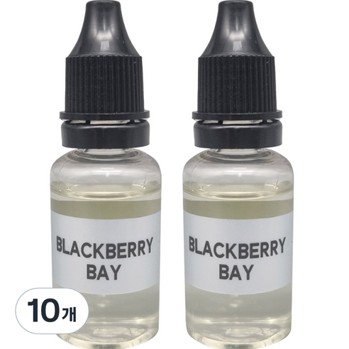 엠퓨처 차량용 불독 방향제 리필 오일 15ml, 10개, 블랙베리베이