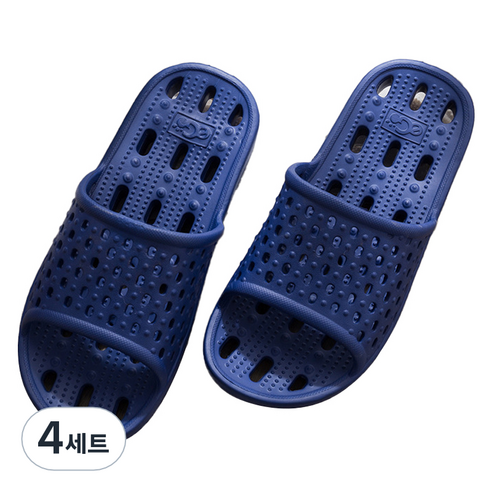 언헤브 실내 지압 슬리퍼 세트 275, 05 블루, 4세트