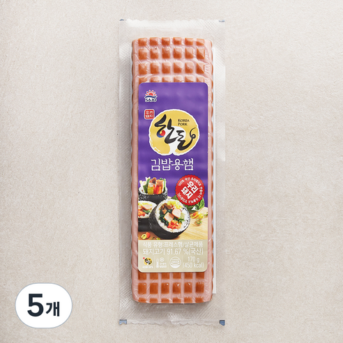 사조대림 한돈 김밥용 햄 170g, 5개