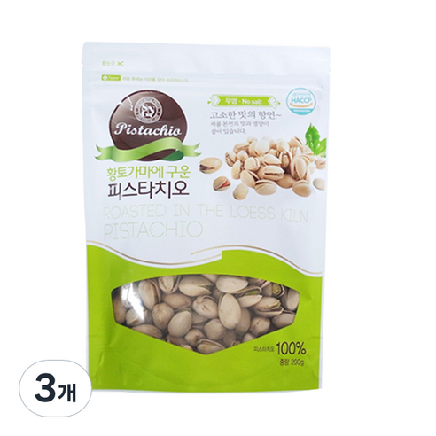 소니가 황토가마에 구운 피스타치오, 200g, 3개
