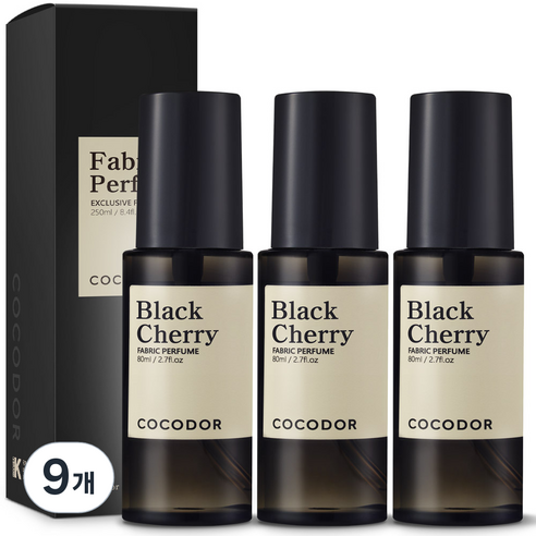 코코도르 룸 앤 패브릭 퍼퓸 섬유탈취제, 80ml, 9개, 블랙체리