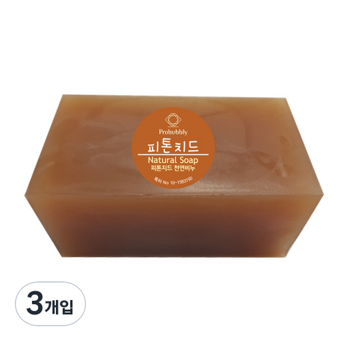 프로버블리 편백 중성비누, 500g, 3개입