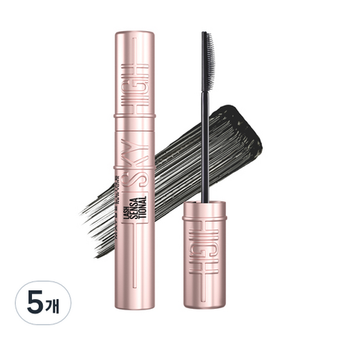 메이블린 뉴욕 스카이 하이 마스카라 8.6ml, 블랙, 5개