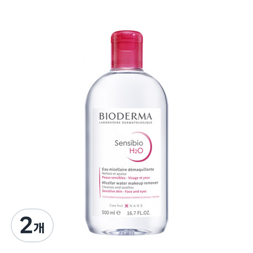 바이오더마 센시비오 H2O 클렌징워터, 500ml, 2개