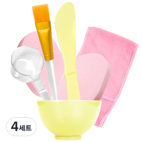 메디플라워 팩도구 6종세트, 혼합색상, 4세트