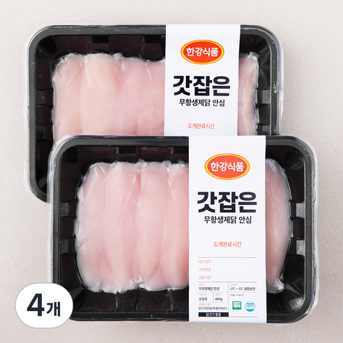 무항생제 인증 갓잡은 닭 안심 (냉장), 400g, 4개