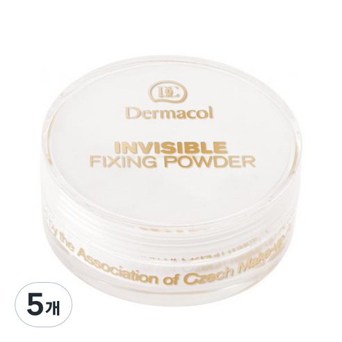 더마콜 인비져블 픽싱 파우더 13g, 화이트, 5개