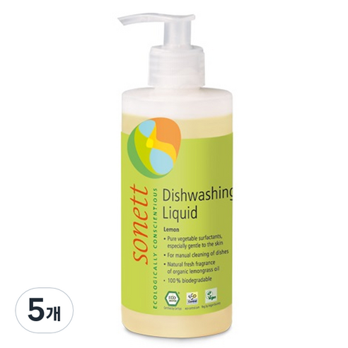 소네트 주방세제 레몬, 300ml, 5개