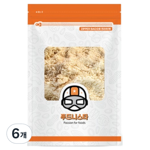 푸드니스타 아몬드분말 95%, 500g, 6개