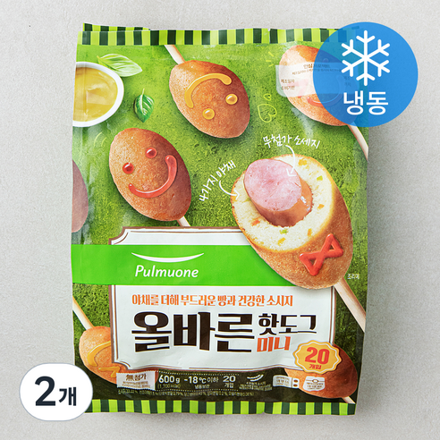 [로켓프레시] 풀무원 올바른 핫도그 미니 (냉동)